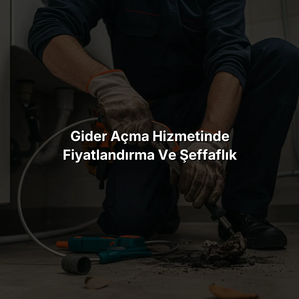 
Gider Açma Hizmetinde Fiyatlandırma ve Şeffaflık
