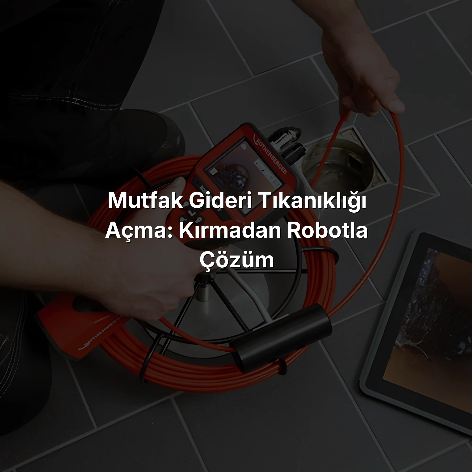 Mutfak Gideri Tıkanıklığı Açma: Kırmadan Robotla Çözüm